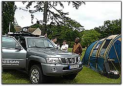 TSF's VSAT on a 4x4