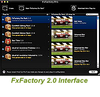 FxFactory 2 Interface
