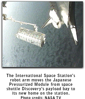 JAXA robot arm installed at ISS