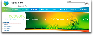 Intelsat homepage
