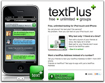 textPlus+ app (GOGII, Inc.)