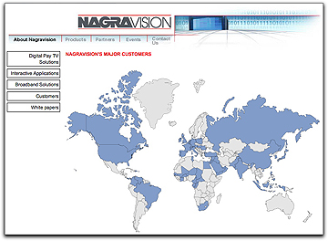 Nagravision customer page