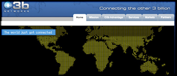 O3b Networks homepage banner