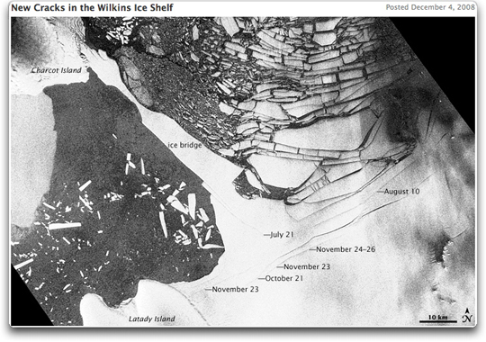 NASA EO Wilkins Ice Shelf image