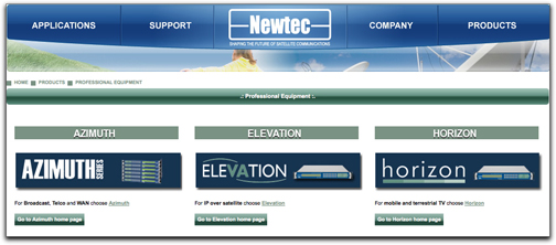 Newtec new product page