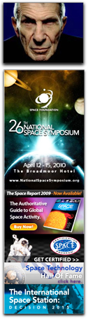 Space Foundation ad with Nimoy