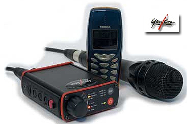 YouCom logo + Parrot recorder