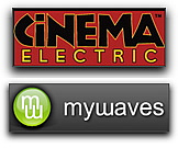 Cinema Electric & mywaves logos