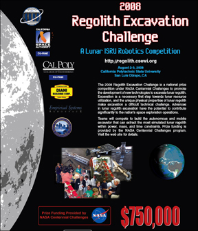 2008 Regolith Challenge poster