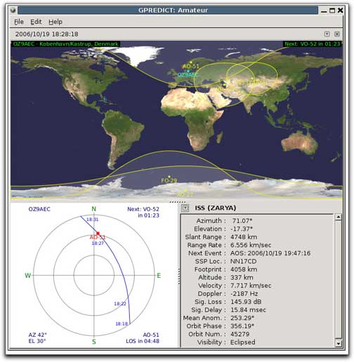 Gpredict screen