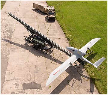 BAE Systems Herti UAV on Robonic MC2555LLR launcher