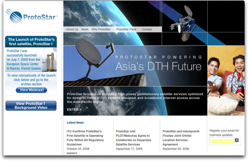 ProtoStar homepage