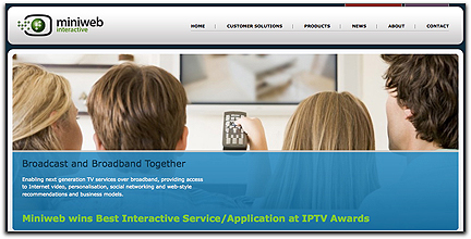 miniweb interactive homepage