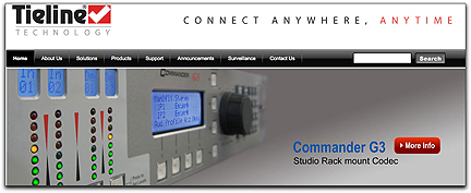 Tieline homepage banner