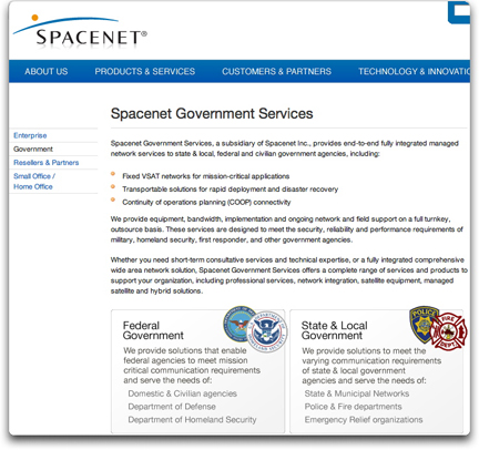 Spacenet page