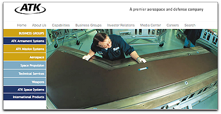 ATK homepage (composites)