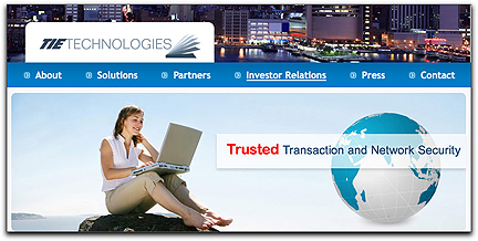 TIE Technologies homepage banner