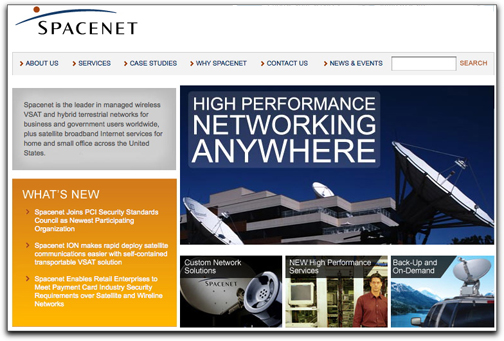 Spacenet homepage