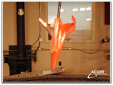 XCOR Lynx wind tunnel test