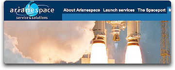 Arianespace page