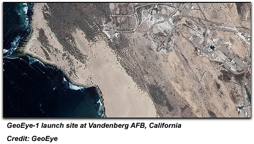 GeoEye-1 launch site at VAFB
