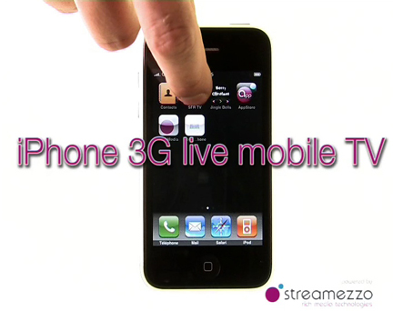 Streamezzo iPhone LiveTV graphic