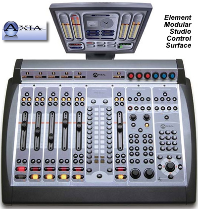 Axia Audio logo + Element Modular Studio