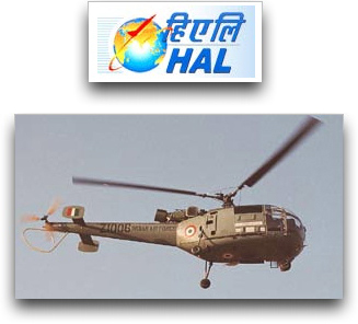 Chetak Helicopter + HAL logo