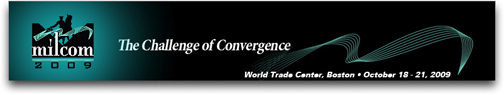 MILCOM 2009 conference banner
