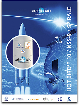 Arianespace Hot Bird + NSS poster