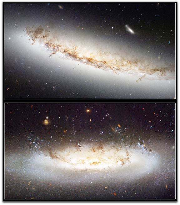 Hubble NGC 4522 images (ESA NASA)