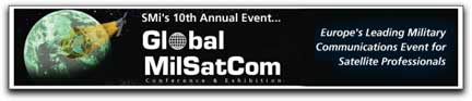 Global MilSatCom 2008 banner logo