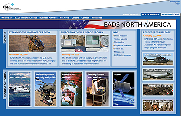 EADS NA homepage