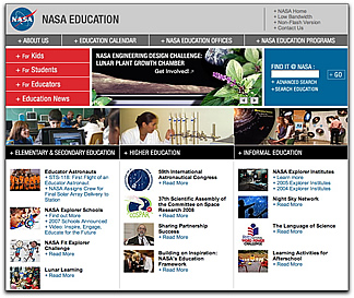 NASA Education site