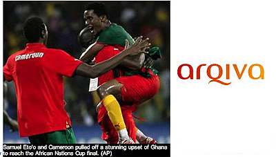 Arqiva and football