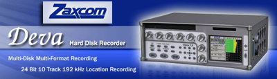 Zaxcom logo + DEVA hard drive recorder