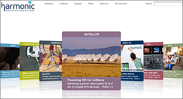 Harmonic homepage banner