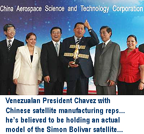 Chavez and satellite