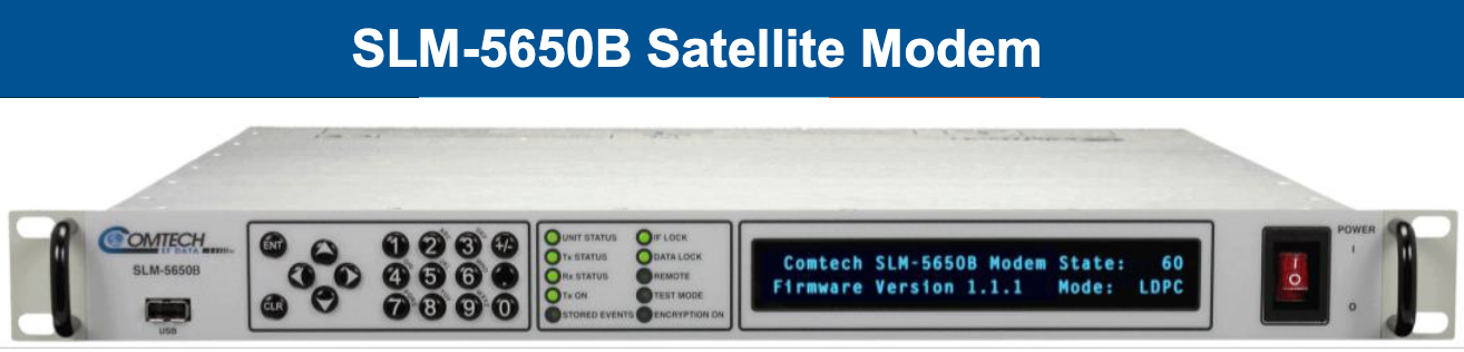 U.S. Navy awards Comtech million$$ SLM-5650B modem contract – SatNews