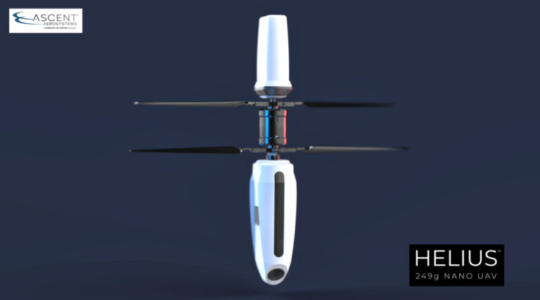 Introducing HELIUS™ —a 249g coaxial nano UAV from Ascent AeroSystems