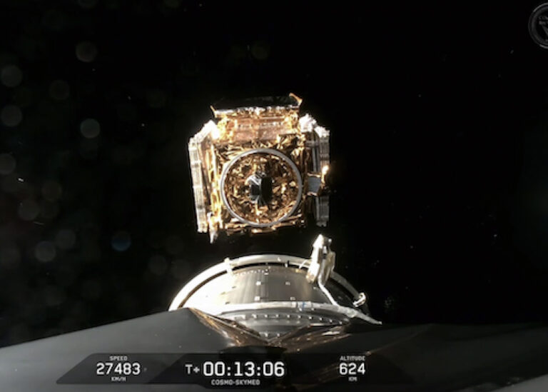 Third COSMO-SkyMed Second Generation Satellite Reaches Orbit via SpaceX Falcon 9
