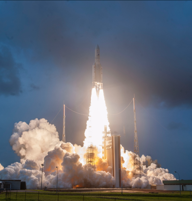 Wednesday Arianespace's New Updates Regarding Launch of Their Workhorse Carrying Two Satellites