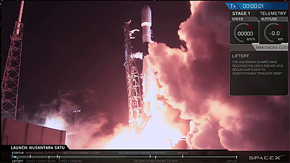 SpaceX Sends Nusantara Satu, Beresheet Lunar Lander and U.S.AFRL's Spacecraft Soaring