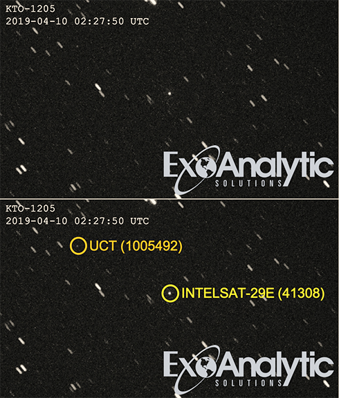 Possible Medium Sized Debris from Intelsat-29e Tracked by ExoAnalytic Solutions