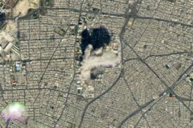 Planet Labs Imagery Verifies Smoke over Central Tehran Following Leadership Strikes